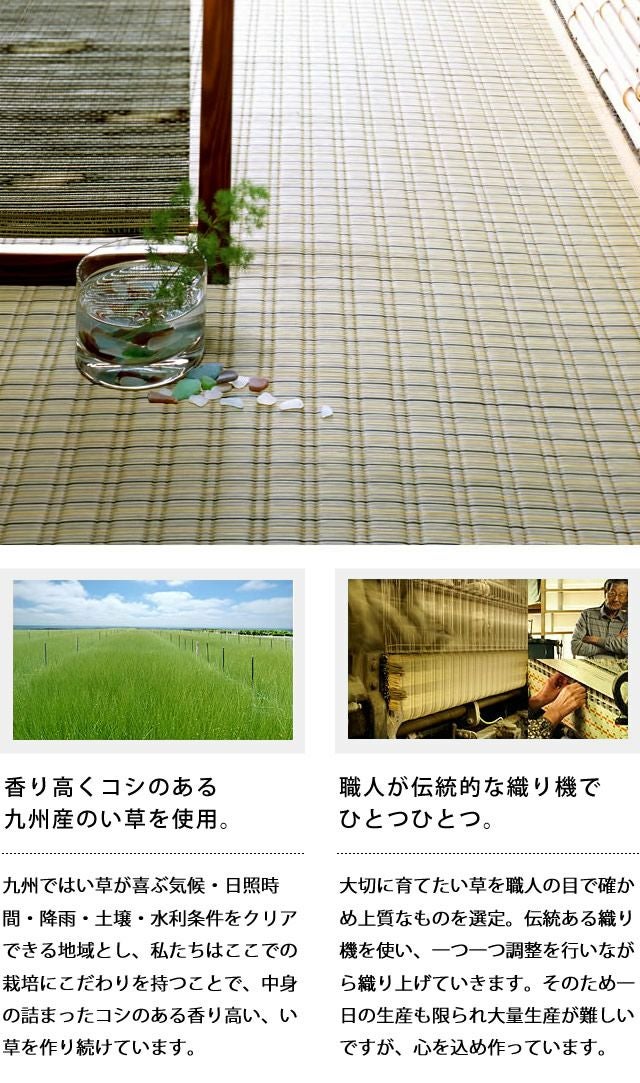 花ござ最上川江戸間6畳 い草ラグ・花ござ｜い草ラグ・花ござ通販【家具