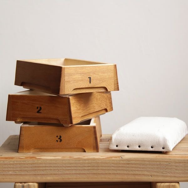 お裁縫箱、文房具・アクセサリー・鍵入れとして最適な小物入れ