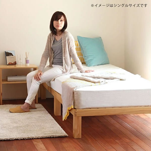 国産ひのき材使用、組み立て簡単シンプルなすのこ すのこベッド