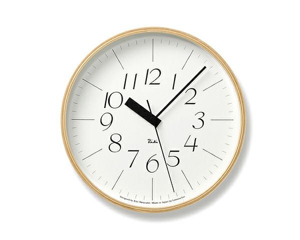 掛け時計リキクロックMサイズ（電波時計）Lemnos（レムノス）RikiClock_詳細03