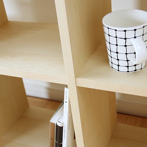 メープル材の素材感たっぷり木の温もりあふれるシェルフ1070（高さ107cm） 杉工場「木と風」_詳細03