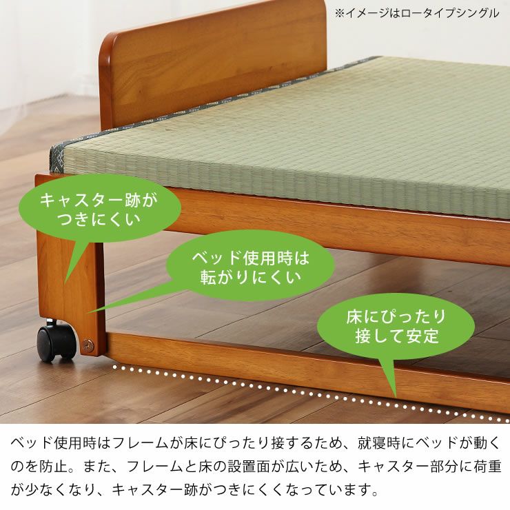 出し入れ簡単！折り畳みが驚くほど軽くてスムーズな木製折 畳ベッド