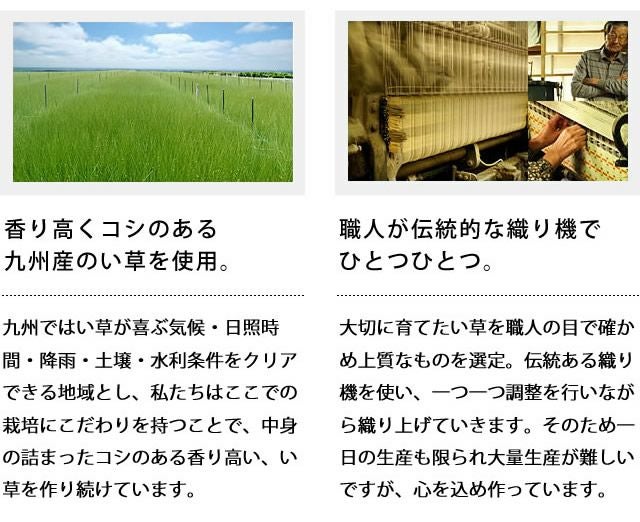 い草ラグ・カーペット「嵐山」（190×190cm）_詳細05