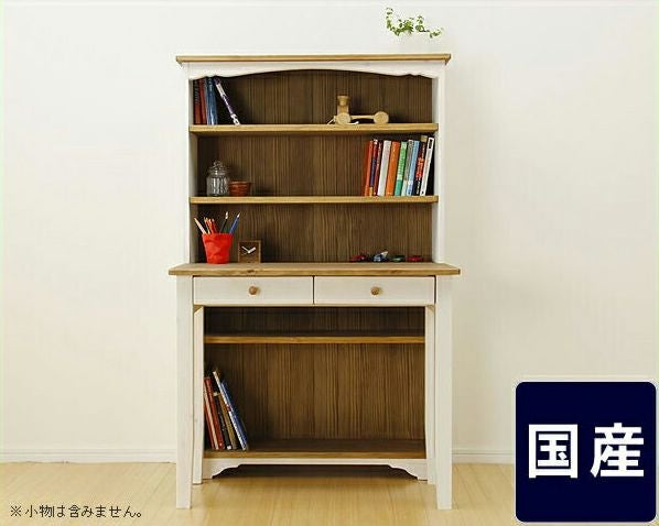 コンパクトでかわいいカントリー調学 学習机・勉強机・デスクセット