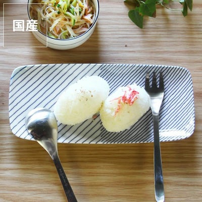 白山陶器（はくさんとうき）重ね縞長焼皿_詳細01