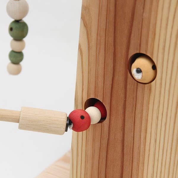 夢工房ももたろう木のおもちゃ ひっつきむ ベビーグッズ・おもちゃ