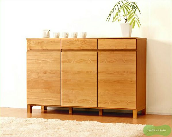 木製キャビネット・食器棚 リビングボード・キャビネット
