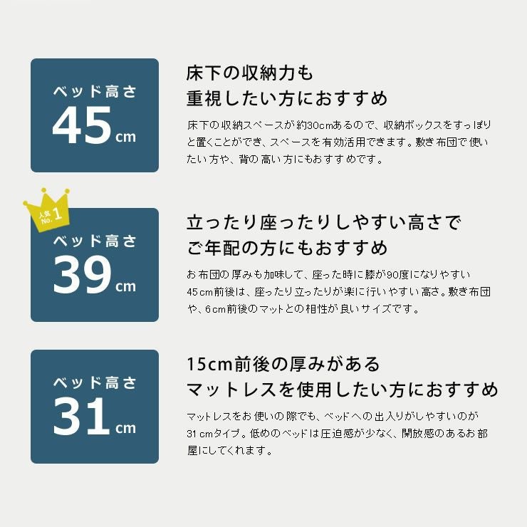 畳とすのこの2way仕様！ひのき無垢の贅沢な国産畳ベッ 畳ベッド｜畳