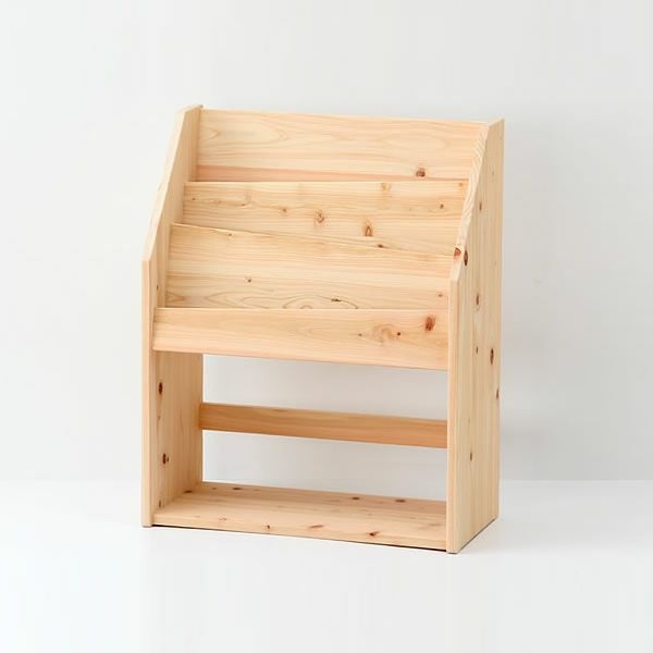 ひのき香る無垢の絵本棚_詳細02