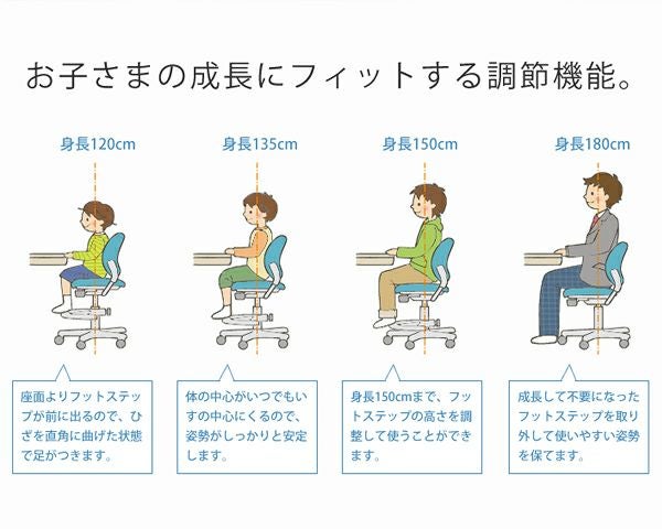 オカムラテクノキッズチェア「ステラ」ソフトレザータイプ_詳細02