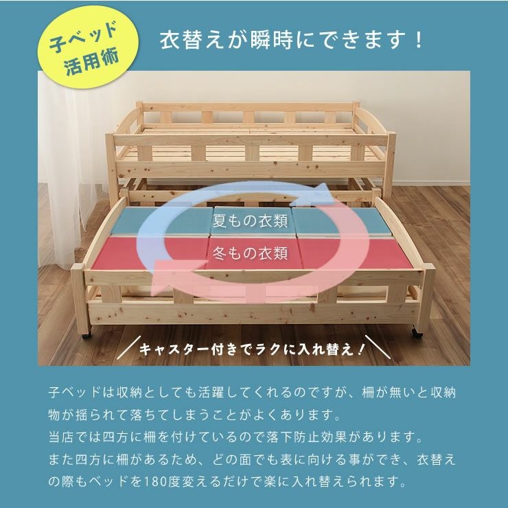 生活スタイルに合わせて変化する三 親子ベッド・エキストラベッド