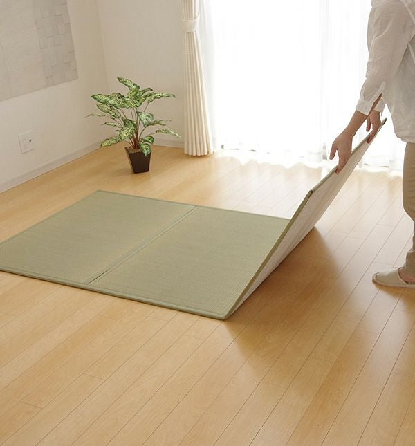 【美品】純国産　イ草マットレス　100×210cm イケヒコ マットレス シングル 日本製 畳 夢見畳3 100×210cm 国産 置き