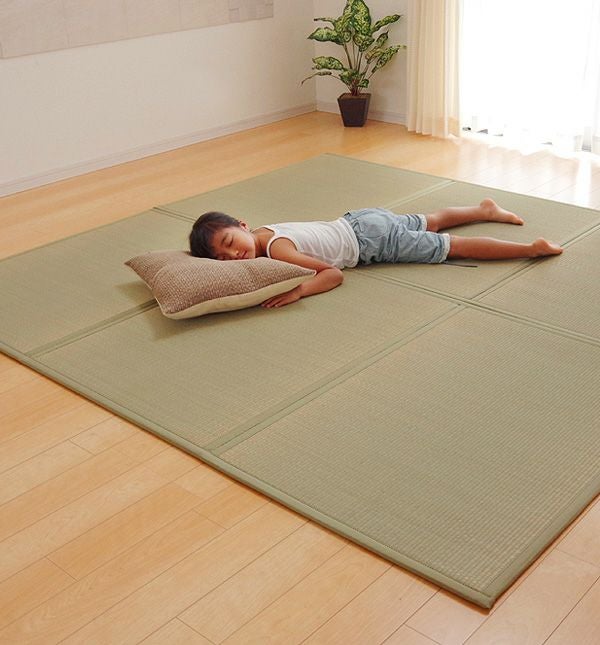 【美品】純国産　イ草マットレス　100×210cm イケヒコ マットレス シングル 日本製 畳 夢見畳3 100×210cm 国産 置き