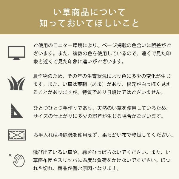 純国産い草使用三つ折りい草マットレスシングル（100× い草寝ござ｜寝