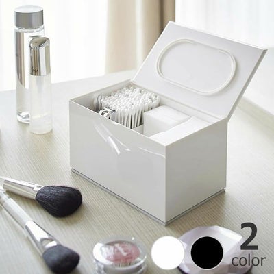 山崎実業（ヤマザキジツギョウ）コットン＆綿棒ケースveil（ヴェール）_詳細01