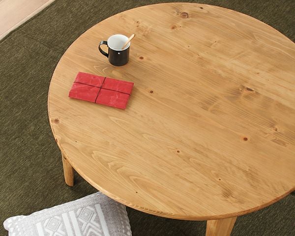 国産ひのき材を使用した 折りたたみ式ちゃぶ台105cm ちゃぶ台