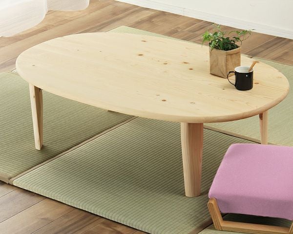 国産ひのき材を使用した 折りたたみ式ちゃぶ台120cm ちゃぶ台