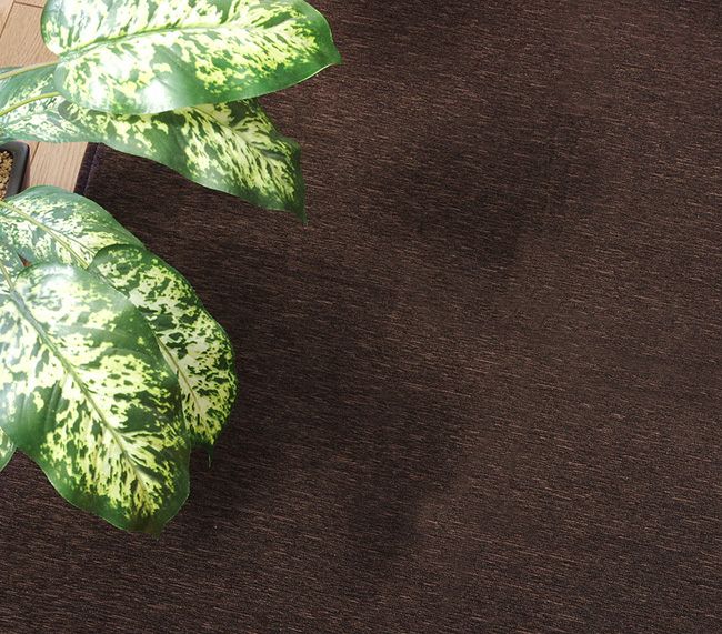 毛足が短くお掃除も楽なシェニールラグ