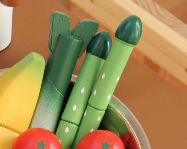 WOODY PUDDY（ウッディプッディ）はじめてのおままごとアスパラガス（2個セット）_詳細02