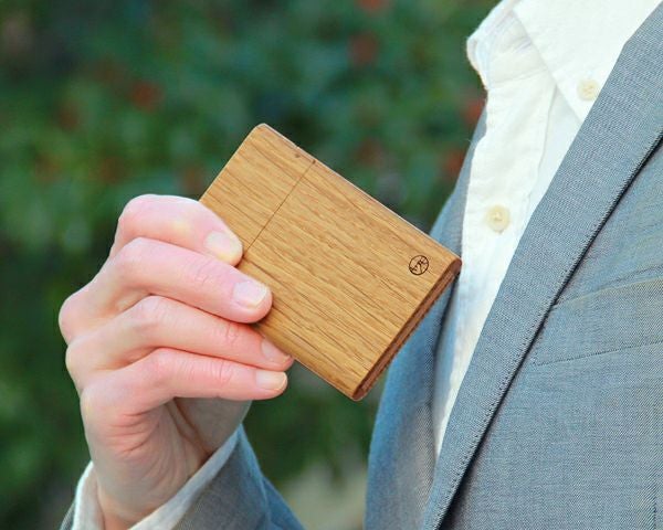 ヤクモ家具製作所木製名刺ケース オーク材カードケース 服飾小物｜服飾