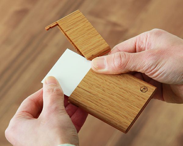 ヤクモ家具製作所木製名刺ケース オーク材カードケース 服飾小物｜服飾