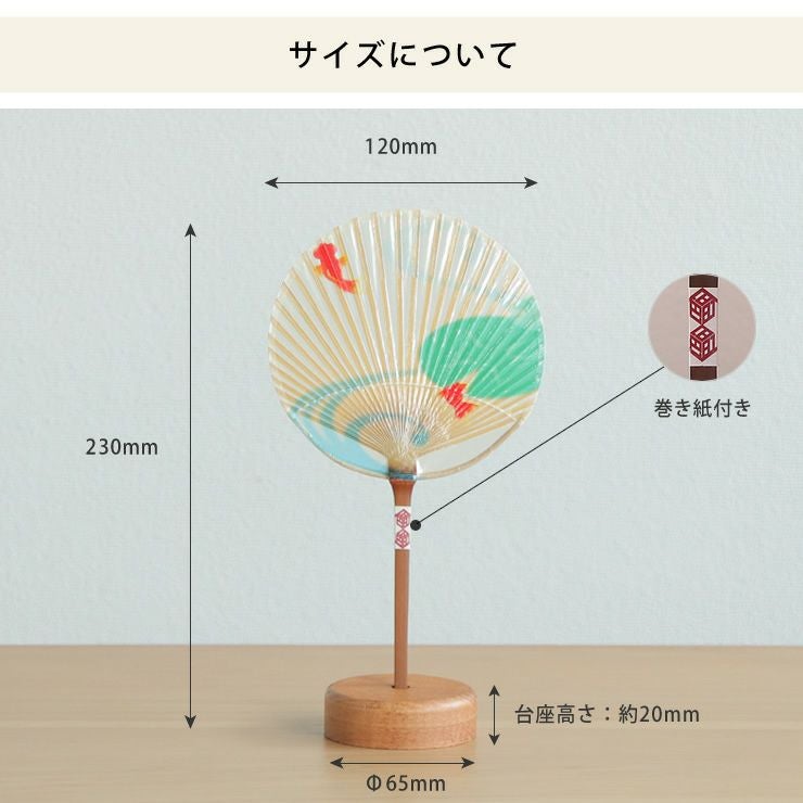 水うちわのサイズについて