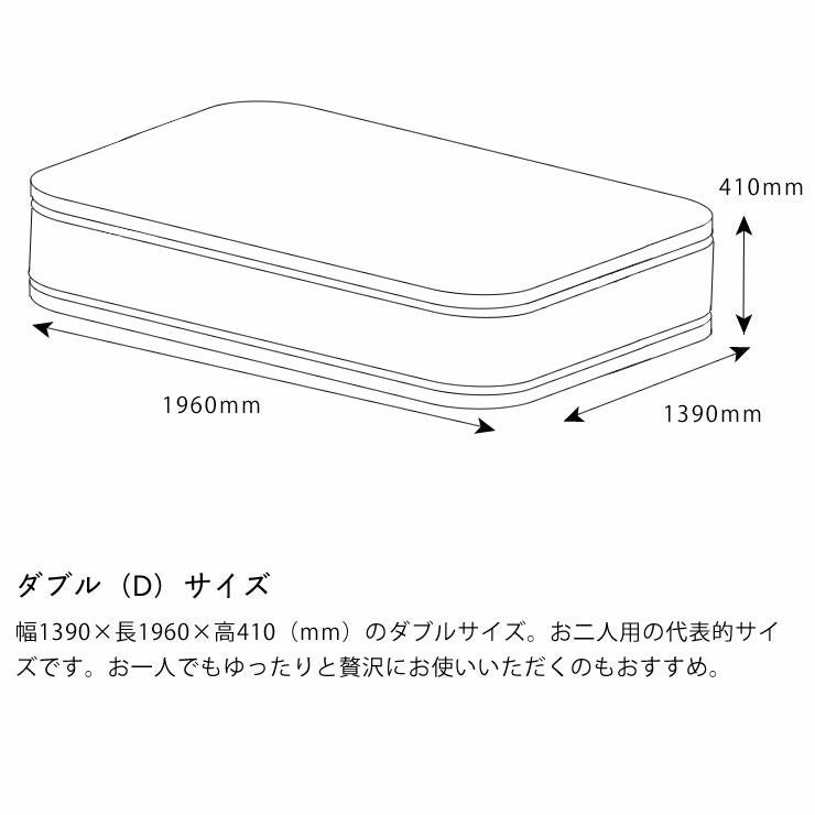 サータ（Serta）iSeries（アイシリーズ） スイートピローソフトポケットコイルマットレス（立体ピローソフト・2トップタイプ）D ダブルサイズ（3ゾーン：並行配列）_詳細16