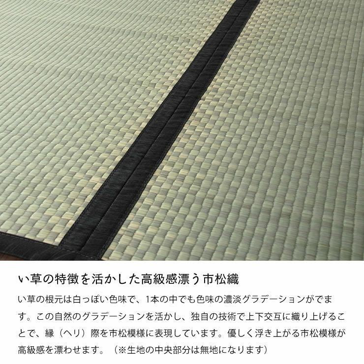 オシャレなデザインの市松織のい草上敷き