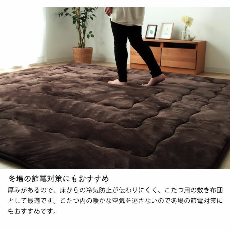 大判 こたつ敷き布団 敷き こたつ敷き布団（長方形 180cm～用）｜家具