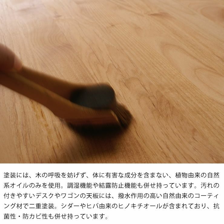 シンプルで自分流に使えるスリム木製ワゴン ウォ ワゴン・上棚｜ワゴン