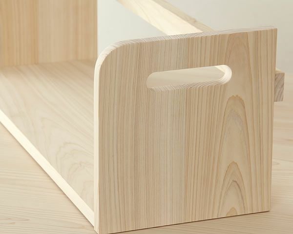 ひのきの素材感を感じる本立て杉工場 アルベロ_詳細03