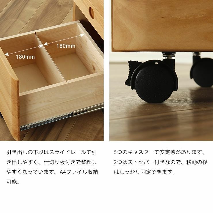 キャスター付きワゴン