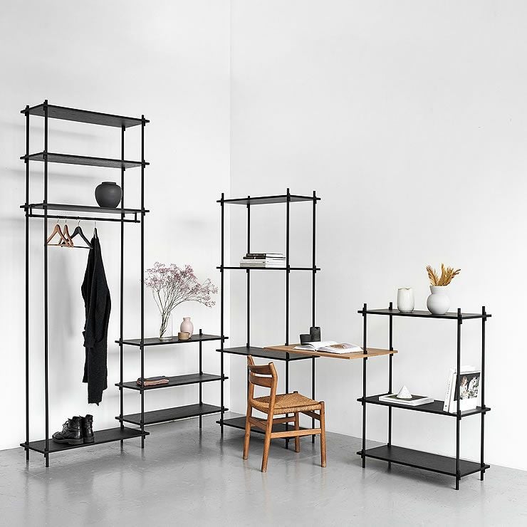 MOEBE（ムーベ）シェルビングシステムシングル 高さ85cm（ブラック）　_詳細13