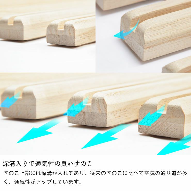 みやび格子」すのこベッド シングル ロールタイプ その他ベッド関連