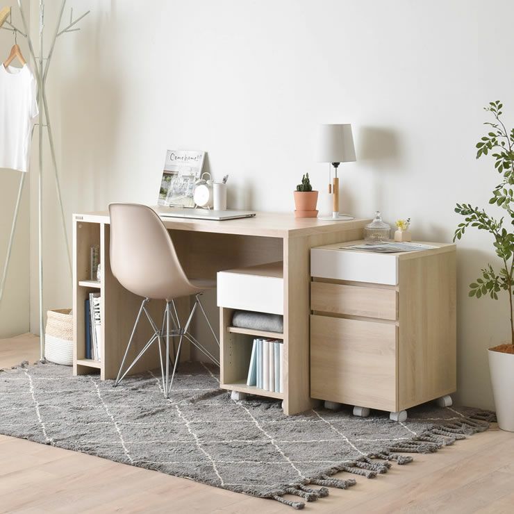 「鏡面×木目」サイドチェスト40cm幅_詳細18