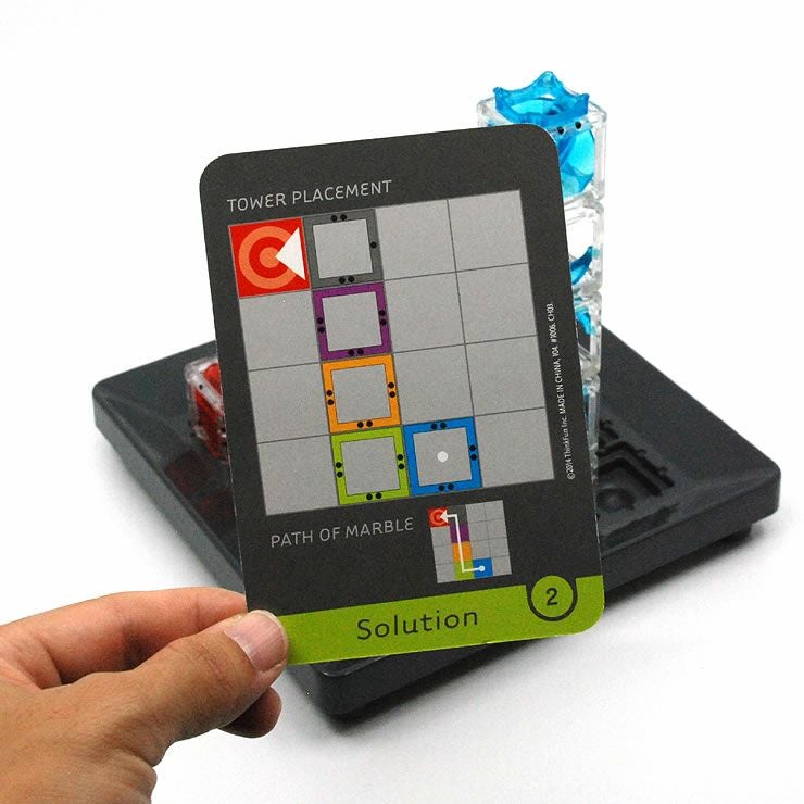 グラビティ・メイズでじっくり考えた結果を盤上へ敷きつめボールをゴールまで導こう