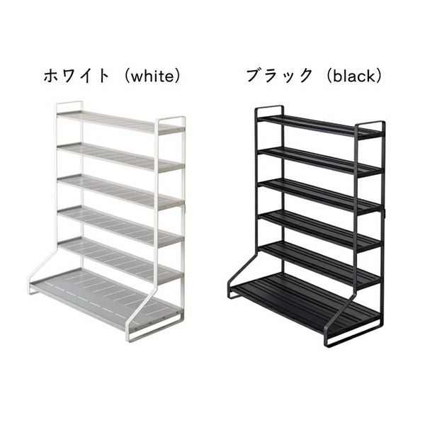 シックな「ブラック」と清潔感のある「ホワイト」の山崎実業ミニカー＆レールトイラック TOWER（タワー）