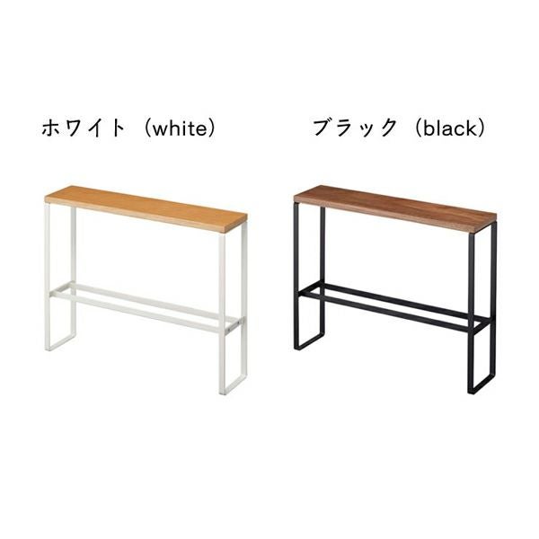 清潔感のある「ホワイト」とシックな「ブラック」の山崎実業天板付きスリッパラック TOWER（タワー）