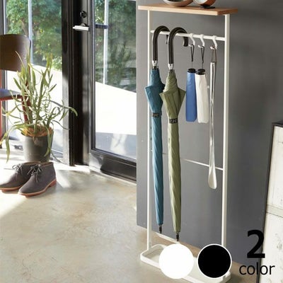 山崎実業天板引っ掛け傘立て TOWER（タワー）は傘を引っ掛けて収納できるアンブレラスタンド