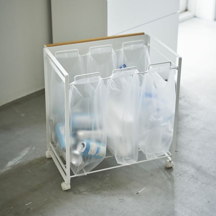 山崎実業（ヤマザキジツギョウ）目隠し分別ダストワゴ ダストボックス