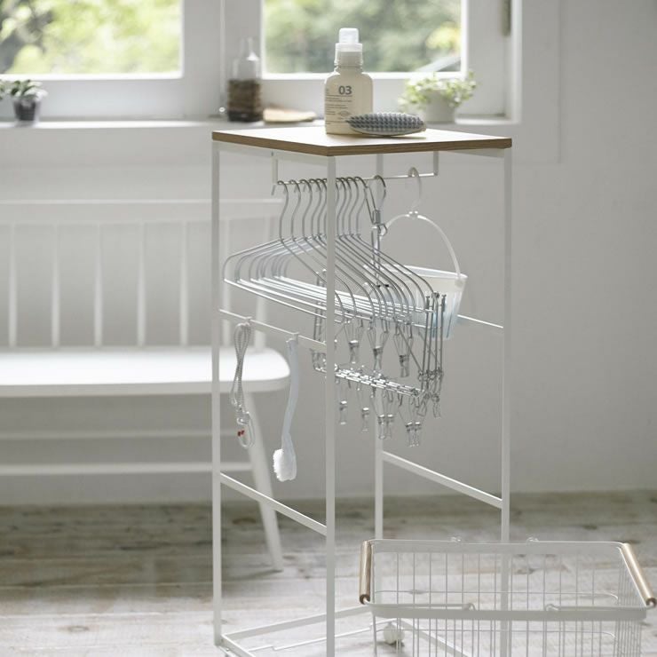 山崎実業（ヤマザキジツギョウ）天板付きランドリーワゴン　tosca（トスカ）_詳細14