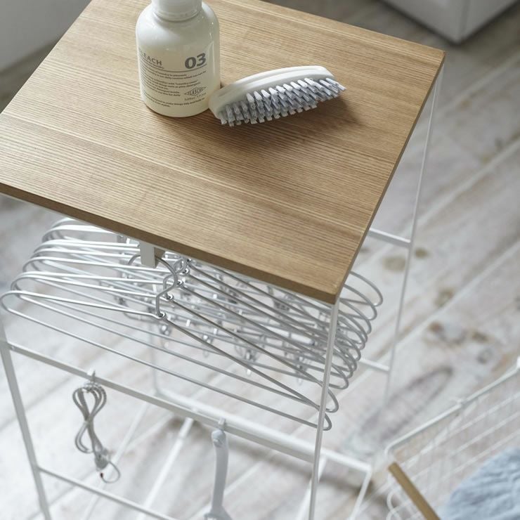 山崎実業（ヤマザキジツギョウ）天板付きランドリーワゴン　tosca（トスカ）_詳細15