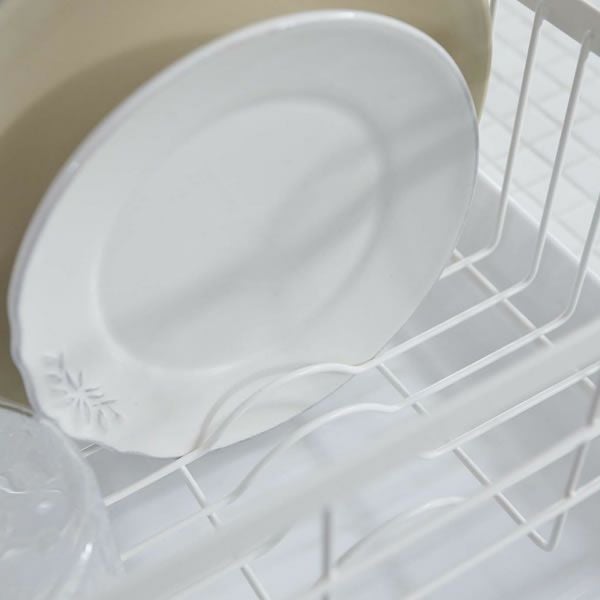 お皿を立てて干すことができる山崎実業水切りバスケット　tosca（トスカ）