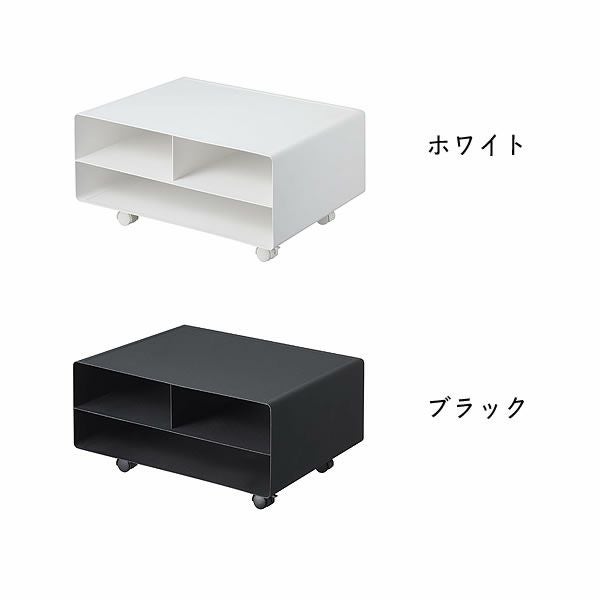 シックな「ブラック」と清潔感のある「ホワイト」の山崎実業ツーウェイプリンター収納ラック　tower（タワー）