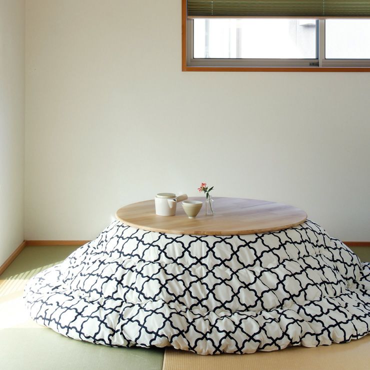 家具調コタツ・こたつ円形 90cm こたつテーブル（円形・楕円形