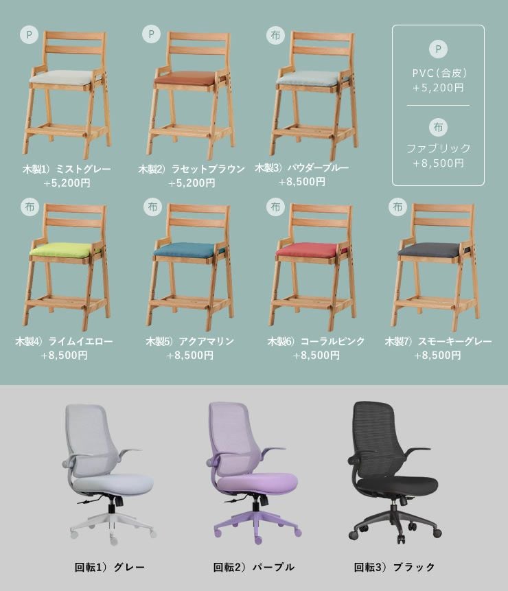 奥行きサイズを拡張学習机 ・ 学習 学習机・勉強机・デスクセット