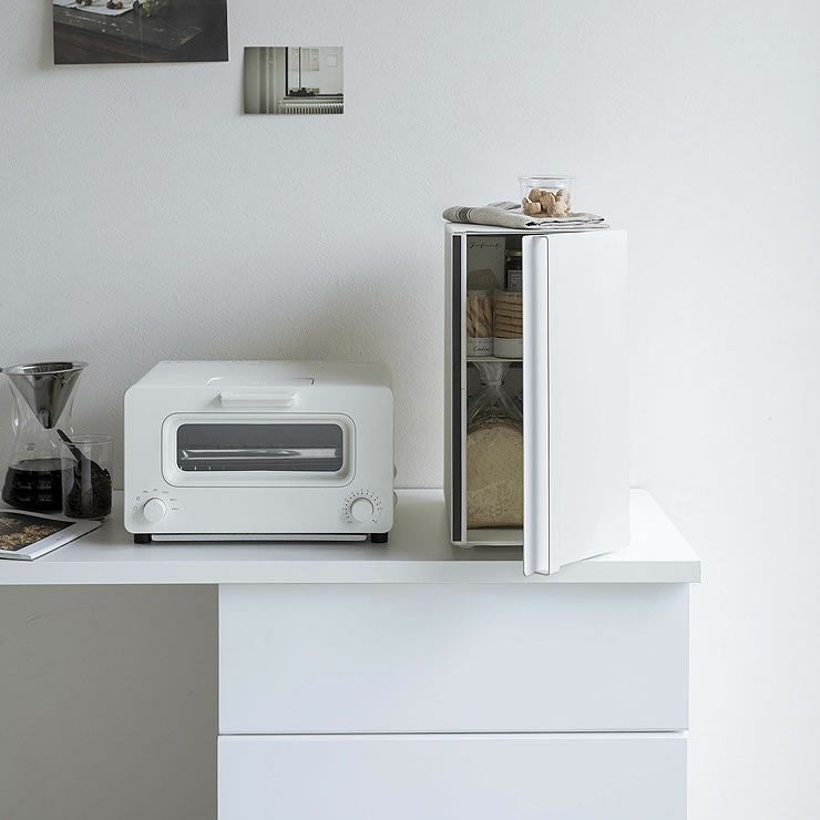 ごちゃごちゃしがちなキッチンやテーブル周りにぴったりな山崎実業ブレッドケース tower（タワー） スリム