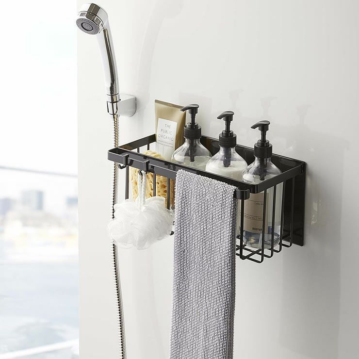 ぬめりにくくお手入れも簡単な山崎実業マグネットバスルームバスケット tower（タワー）