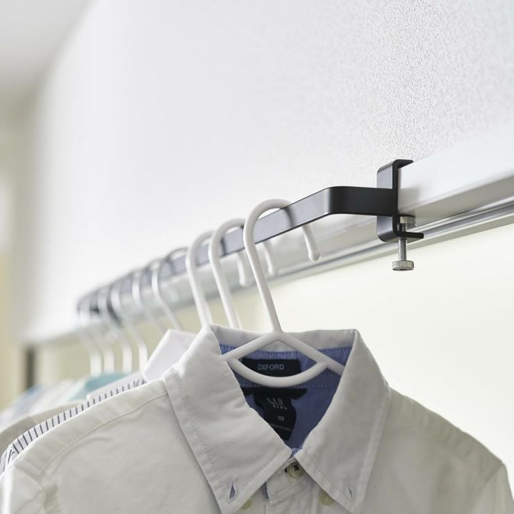 山崎実業室内物干しハンガーバー tower（タワー）は洗う→干すを洗面室やランドリーだけで完結できます