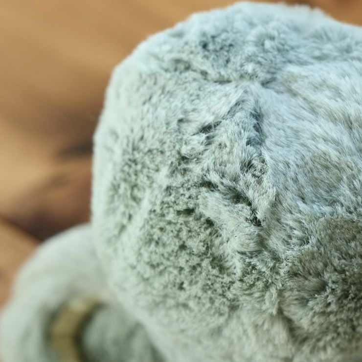 タコの赤ちゃんの縫いぐるみの頭部アップ